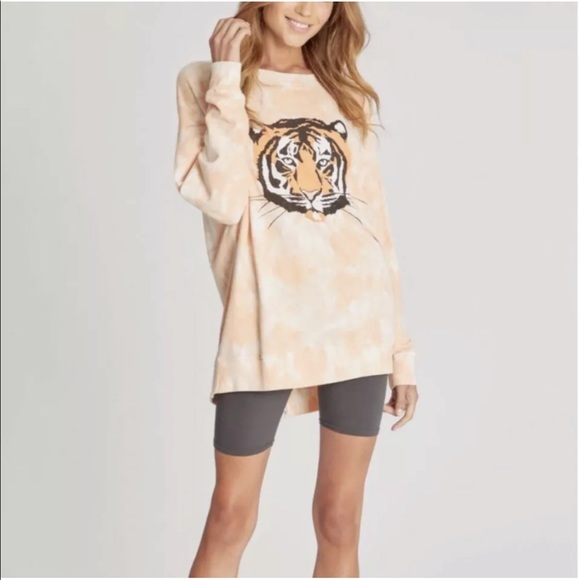 Anthropologie Tops - Wildfox La TigreTiger Tie Dye Roadtrip Sweatshirt